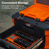 Klein 65148HD 3/8 in. Deep and Shallow Impact Socket Set SAE and Metric with Case (44 Piece Set) - 9