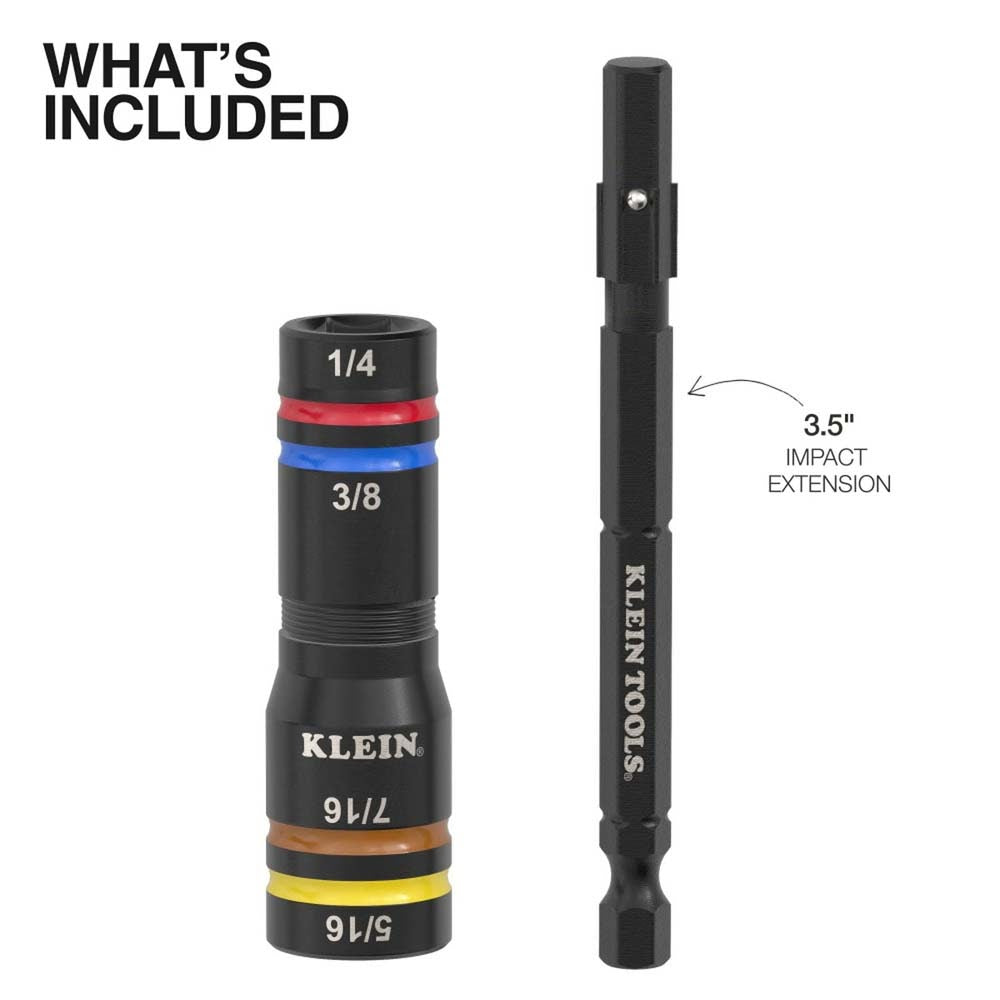 Klein 651QS Quad-4 Deep-Well Heavy-Duty Impact Flip Socket, SAE - 3
