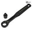 Klein 65301ADP Pass Through Ratchet and 1/4-Inch Drive Socket Adapter Set