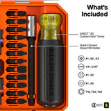 Klein 65302KNECT KNECT Pass Through and Impact Socket Set SAE and Metric 1/4" Drive with MODbox Case (33 Piece) - 3