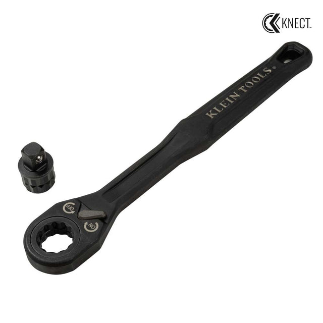 Klein 65408ADP Pass Through Ratchet and 3/8-Inch Drive Socket Adapter Set