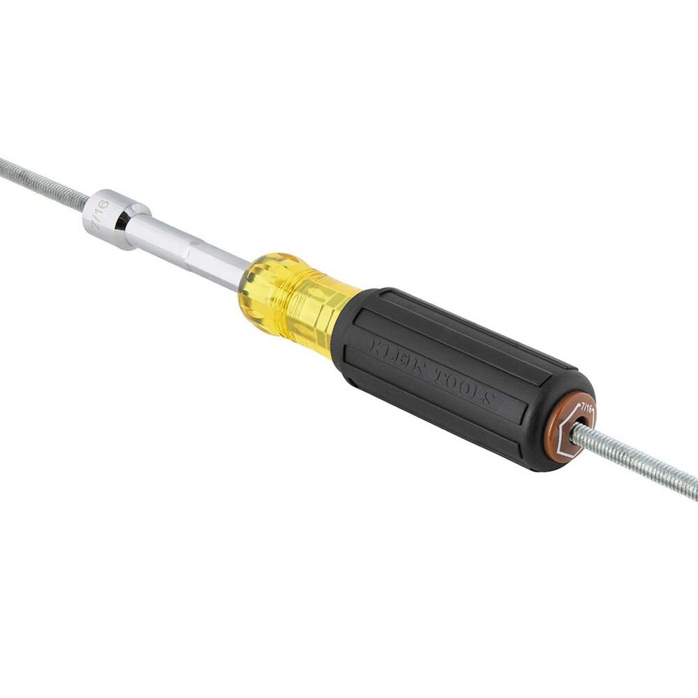 Klein 654716 Color-Coded Hollow-Shaft Heavy-Duty Nut Driver, 7/16-Inch - 5