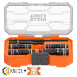 Klein 654QS KNECT Quad-16 Heavy-Duty Impact Flip Sockets, SAE and Metric, 6-Piece