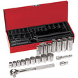 Klein Tools 65508 3/8" Drive Socket Wrench Set, 20-Piece