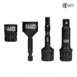Klein 65KADPM KNECT (M) Impact Socket Adapter Set for Versatile Driving Situations
