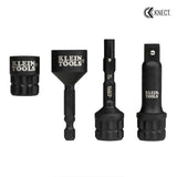 Klein 65KADPM KNECT (M) Impact Socket Adapter Set for Versatile Driving Situations