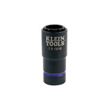 Klein 66015 2-in-1 Impact Socket, 12-Point, 1 in. and 13/16 in., 1/2 in. Drive
