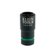 Klein 66016 2-in-1 Impact Socket, 12-Point, 1-1/8 and 15/16-Inch