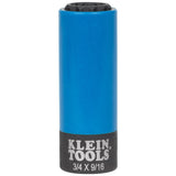 Klein 66030 2-in-1 Coated Impact Socket, 12-Point, 3/4 and 9/16-Inch (Each)
