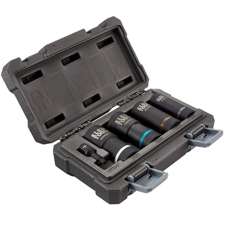Klein 66050E 2-in-1 Metric Impact Socket Set, 12-Point (5 Piece)