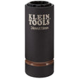 Klein 66052E 2-in-1 Metric 12-Point Impact Socket, 24 x 19 mm, 1/2 in. Drive