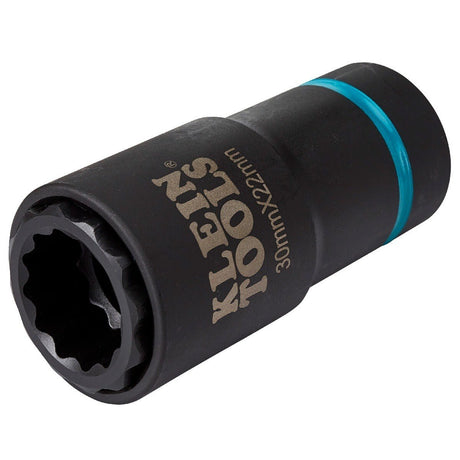 Klein 66053E 2-in-1 Metric Impact Socket, 12-Point, 30 x 22 mm