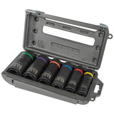 Klein 66060 2-in-1 Impact Socket Set, 6-Point, Deep 1/2 in. Drive (6 Piece) - 5