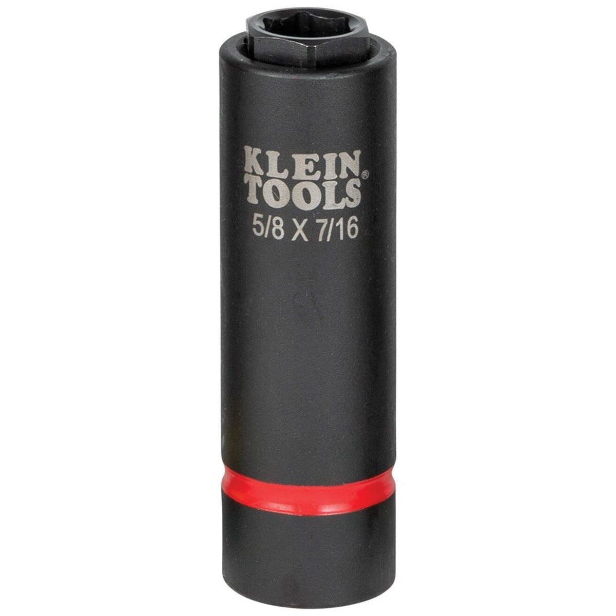 Klein 66060 2-in-1 Impact Socket Set, 6-Point, Deep 1/2 in. Drive (6 Piece) - 7