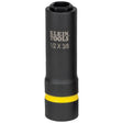 Klein 66061 2-in-1 Impact Socket, 6-Point, 1/2 and 3/8 Inch (Each)