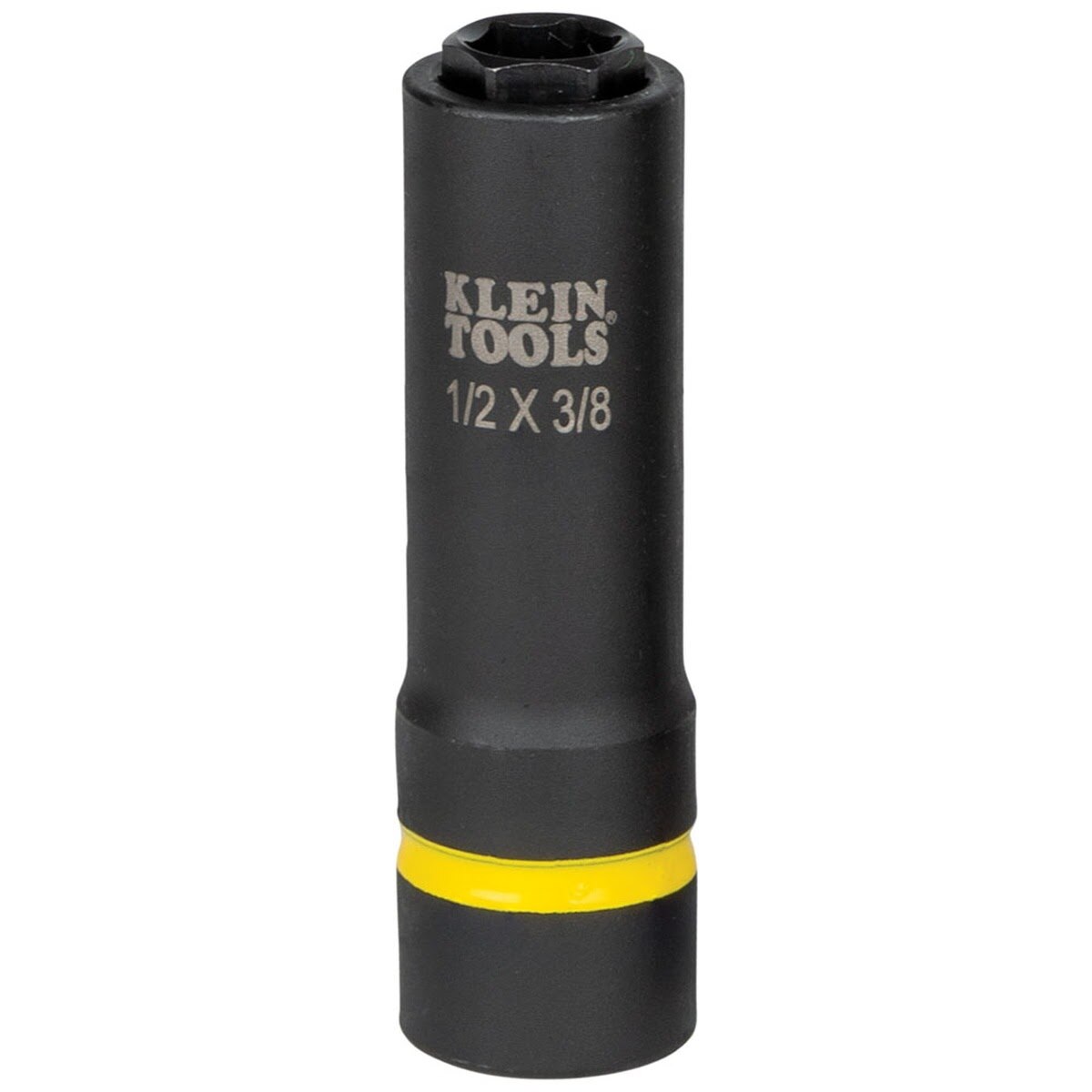 Klein 66061 2-in-1 Impact Socket, 6-Point, 1/2 and 3/8 Inch (Each)
