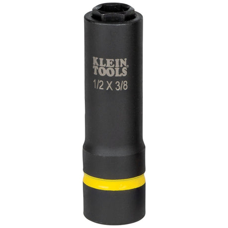 Klein 66061 2-in-1 Impact Socket, 6-Point, 1/2 and 3/8 Inch (Each)