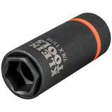Klein 66064 2-in-1 6-Point Impact Socket, 7/8 x 11/16 in., 1/2 in. Drive - 4