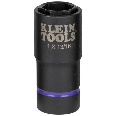 Klein 66065 2-in-1 6-Point Impact Socket, 1 in. and 13/16 in., 1/2 in. Drive (Each)
