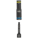 Klein 66069 Flip Quad Socket Adapter, 1/2 to 3/8 Inch - 4
