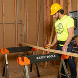 Klein 66188 Adjustable-Leg Folding Saw Horse and Jobsite Table, 1-Pack - 9