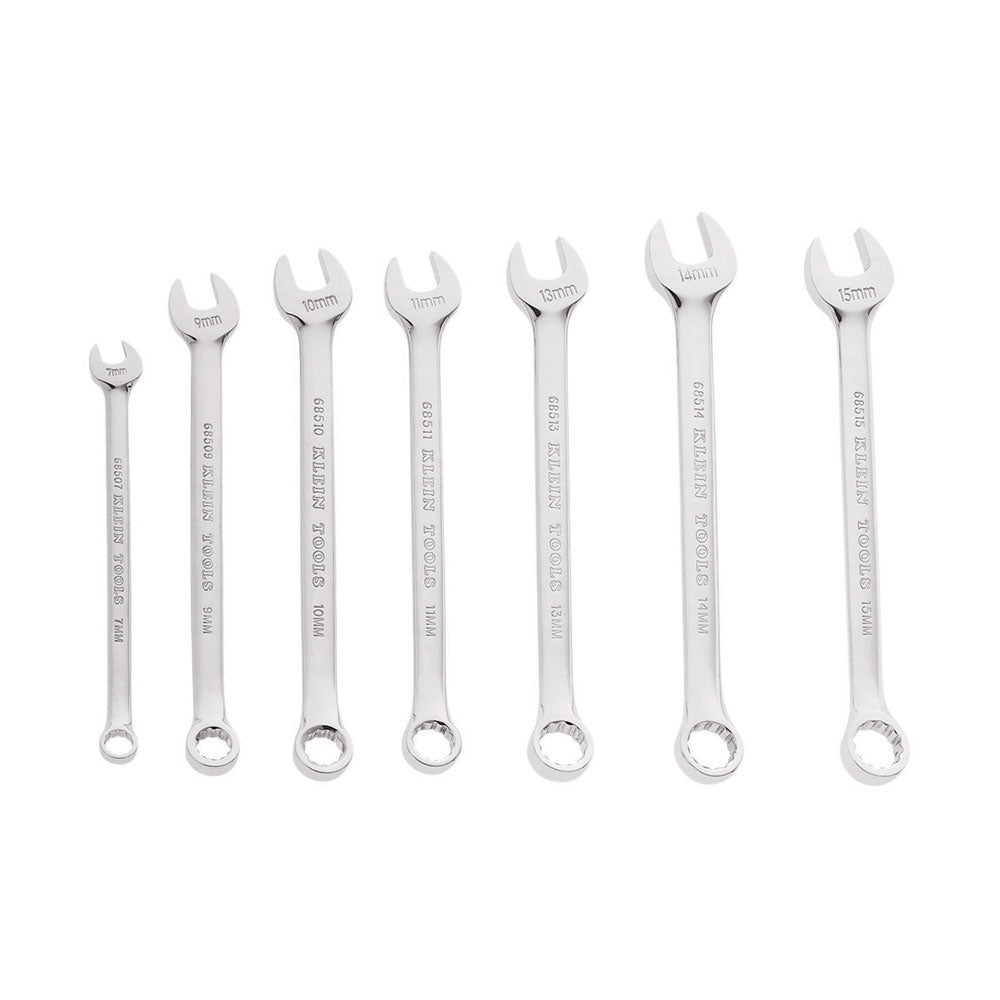 Klein Tools 68500 Combination Wrench Set, Metric, 7-Piece - 2