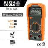 Klein 69149P Electrical Test Kit with MM300 Multimeter, NCVT-1P Non-Contact Voltage Tester and RT105 Receptacle Tester - 3