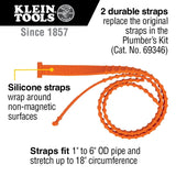 Klein 69347 Plumber's Kit Replacement Straps (2 Pack) - 2