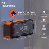 Klein 69365MB MODbox Bluetooth Jobsite Speaker with IP67, 30W Output and Power Bank - 5