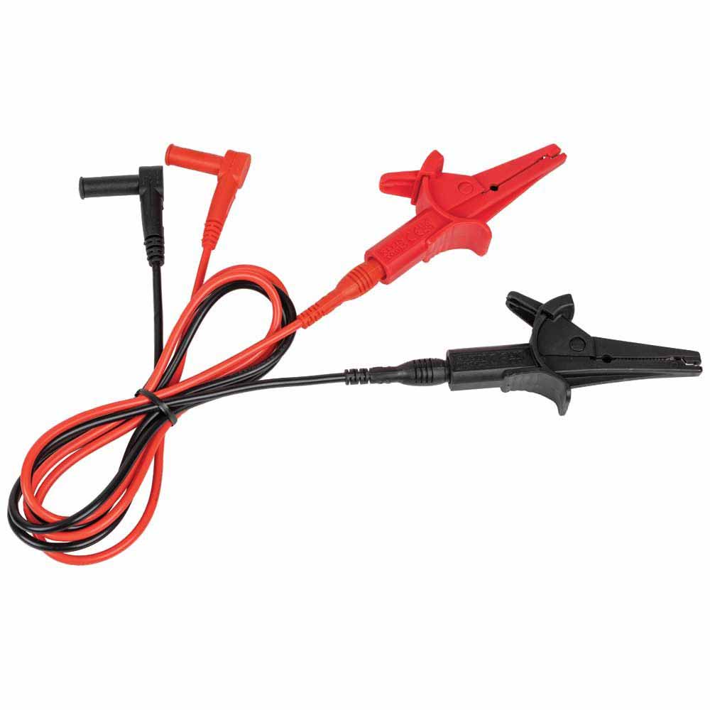 Klein 69381 Heavy-Duty Alligator Clip Test Leads, 3' - 4