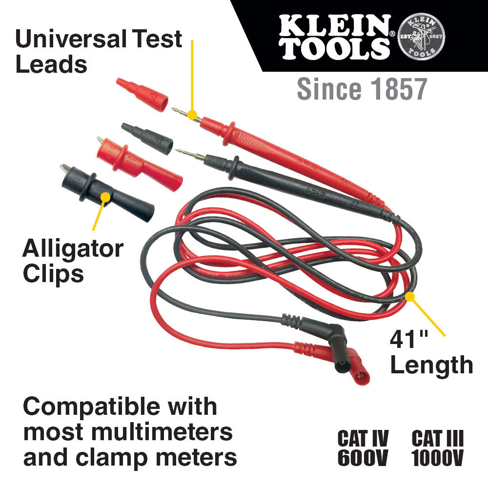 Klein 69410 Replacement Test Lead Set, Right Angle - 2