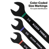 Klein 69508 SAE Ratcheting Combination Slide-Lock Wrench Set 5/16 in. to 3/4 in. with Roll Pouch (8 Piece) - 4