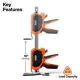 Klein 77000 Heavy-Duty Construction Jack with 10" Lift Range and 350 lb Load Capacity - 2