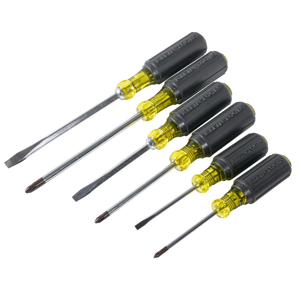 Klein Tools 85074 Screwdriver Set, Slotted and Phillips, 6-Piece - 2