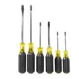 Klein Tools 85074 Screwdriver Set, Slotted and Phillips, 6-Piece - 4