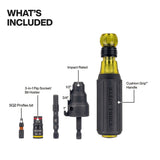 Klein 85191HD Impact-Rated Flip Socket Conduit Reamer Driver - 2