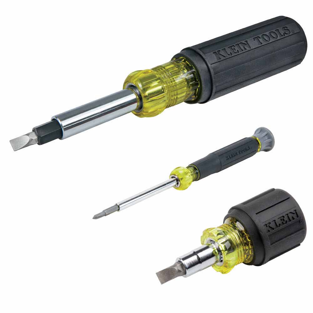 Klein 85514 Multi-Bit Screwdriver and Nut Driver Set (3-Piece)