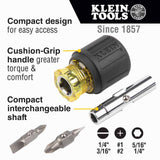 Klein 85514 Multi-Bit Screwdriver and Nut Driver Set (3-Piece) - 3