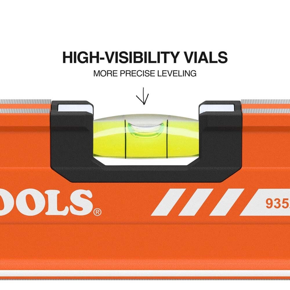 Klein 93524MAG Magnetic Box Beam Level, 3 Vial, 24-Inch - 3