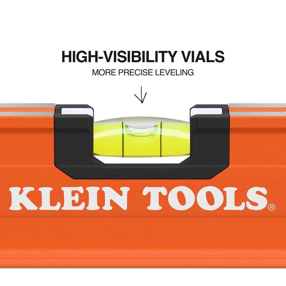 Klein 93572 Box Beam Level, 3 Vial, 72-Inch - 2