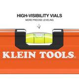Klein 93572 Box Beam Level, 3 Vial, 72-Inch - 2