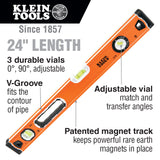 Klein 935L 24" Bubble Level - 3