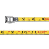 Klein Tools 94100CR Closed Reel Long Tape Measure with 3:1 Gear Ratio and Nylon Coated Steel Tape (100-Foot) - 7