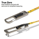 Klein 94100RT 100' Open Reel Tape Measure with Single Hook and Carabiner - 4