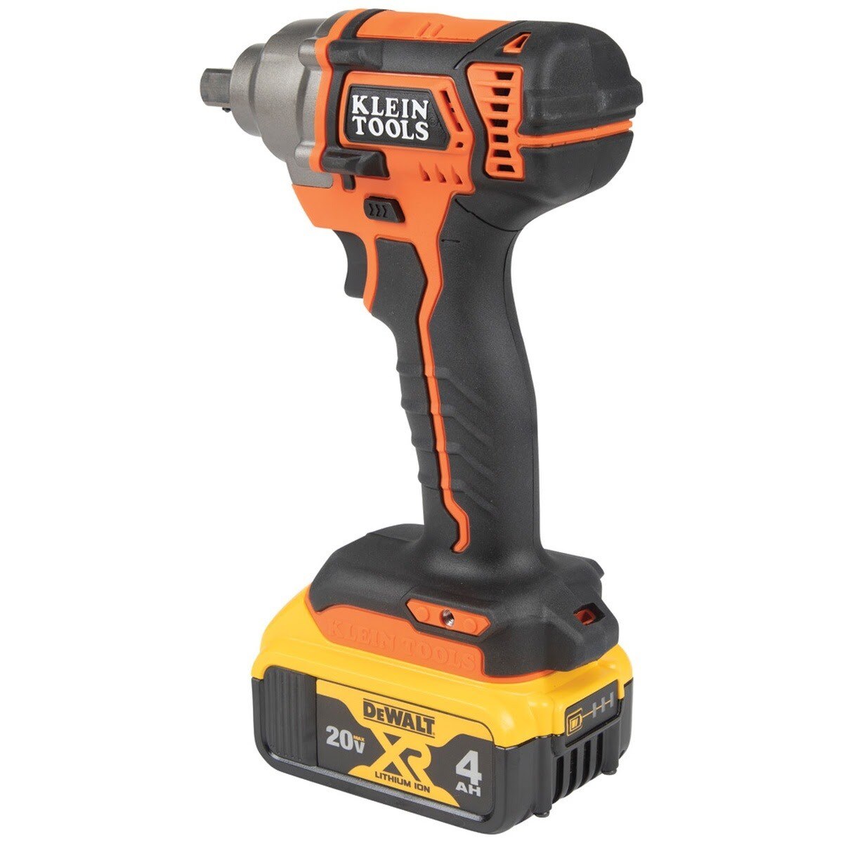Klein BAT20CW1 Battery-Operated Compact Impact Wrench, 1/2-Inch Detent Pin, Full Kit (2 Batteries) - 3