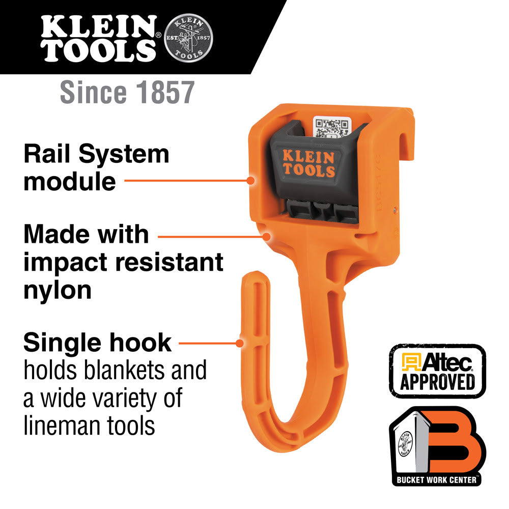 Klein BC517C Open Blanket Hook Module, Rail System - 2