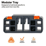 Klein BC702SL Tool Holder Module for Bucket Work Center Rail System 9 in. High Impact Plastic Storage (1 Pack) - 3