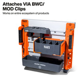 Klein BC702SL Tool Holder Module for Bucket Work Center Rail System 9 in. High Impact Plastic Storage (1 Pack) - 4