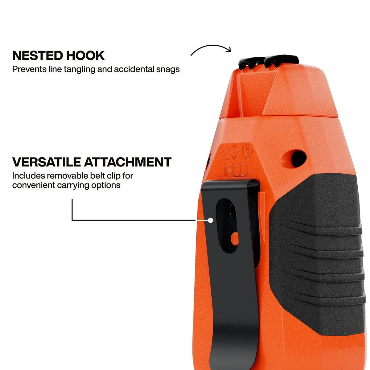 Klein CHLK30S 30 ft Compact Chalk Reel with 3:1 Gear Ratio and Chalk Level Window (1 Pack) - 4