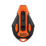 Klein CHLK50S 50 ft Smooth Retractable Chalk Reel with 4:1 Gear Ratio and Twist-Lock Top (1 Pack)